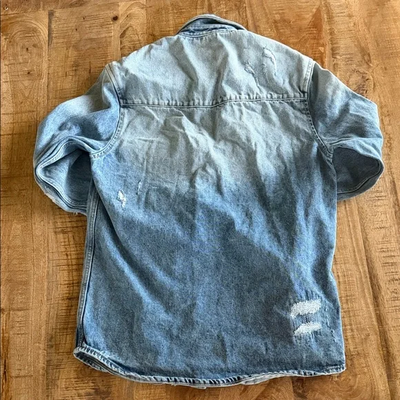 Zara Blue Denim Jacket - Picture 3 of 4